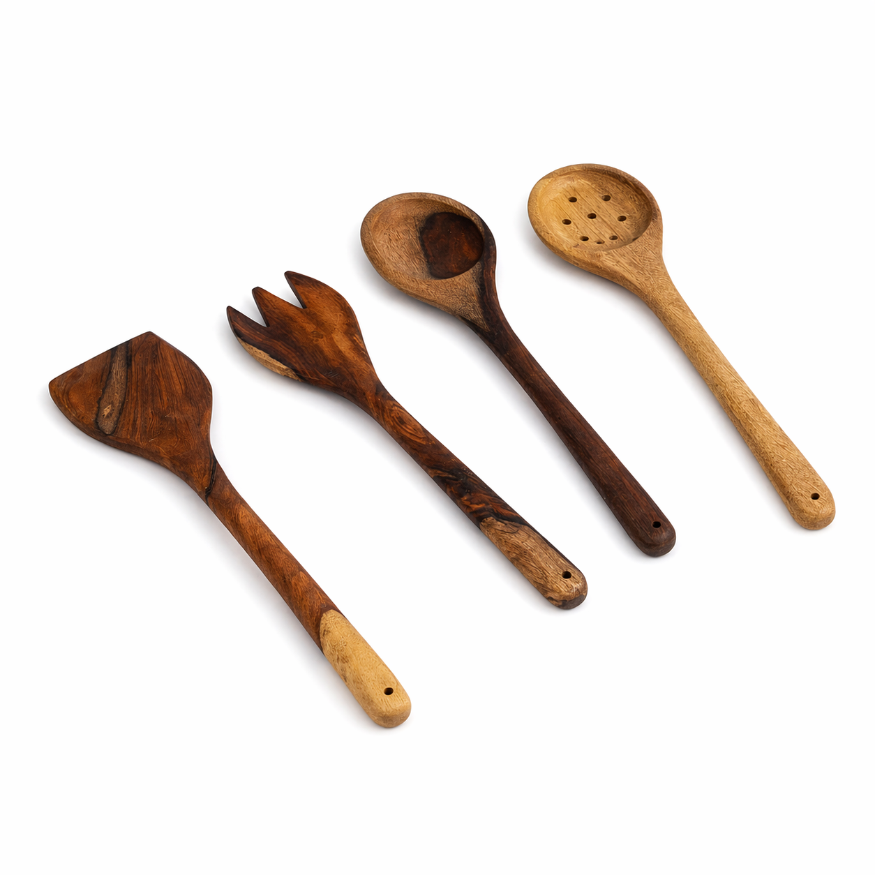 Wooden Utensils Set 4 pcs