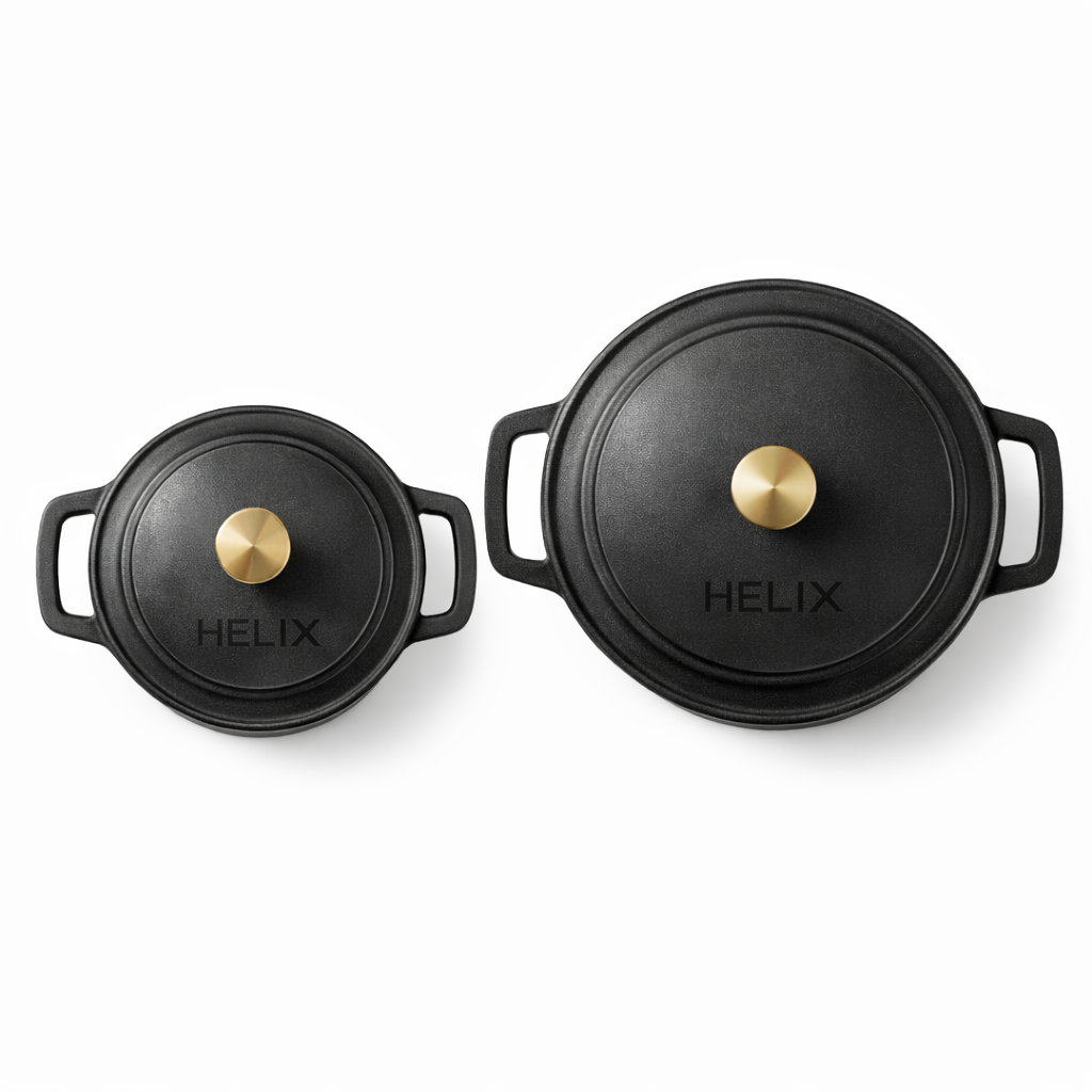 Duo Set : 2 Dutch Ovens Set ( Sizes 25 & 20 cm )