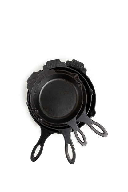 Helix 4-Fire Set : 4 Sizes Skillets Set - Lifetime Warranty