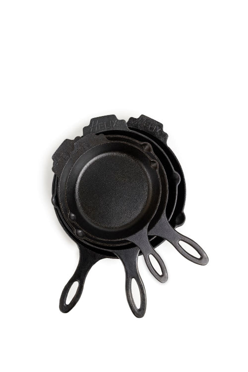 4-Fire Set : 4 Sizes Skillets Set - Lifetime Warranty